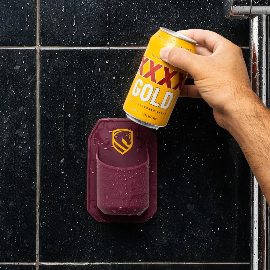 Shower Drink Holder Broncos Maroon