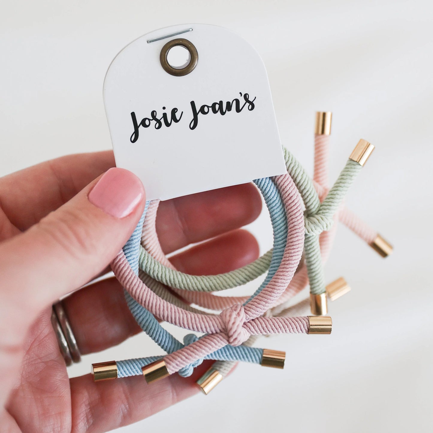 Pastel Piper Hair Ties 5pk
