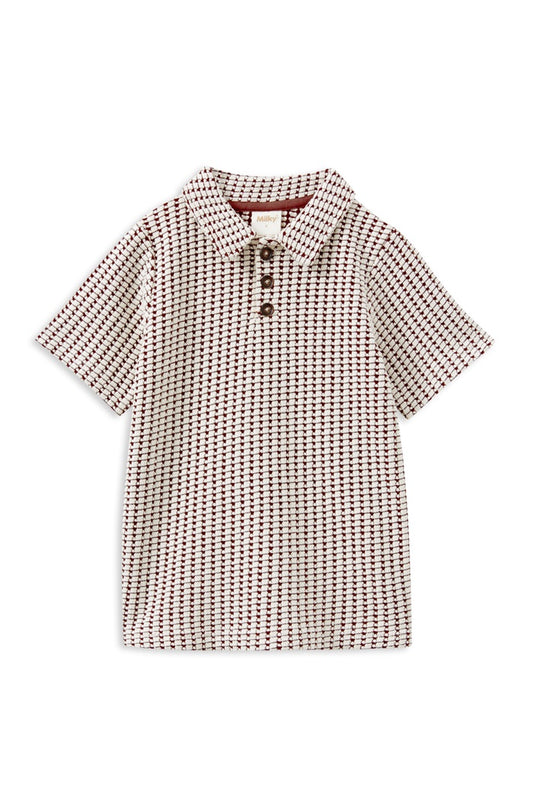 Chocolate Knit Polo
