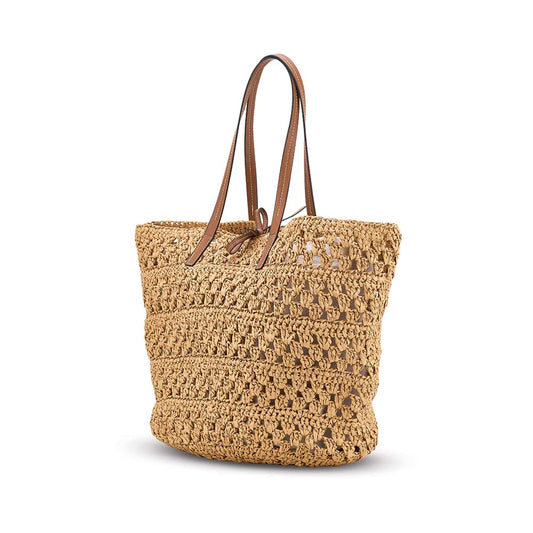 Crochet Tote Zip Bag Round