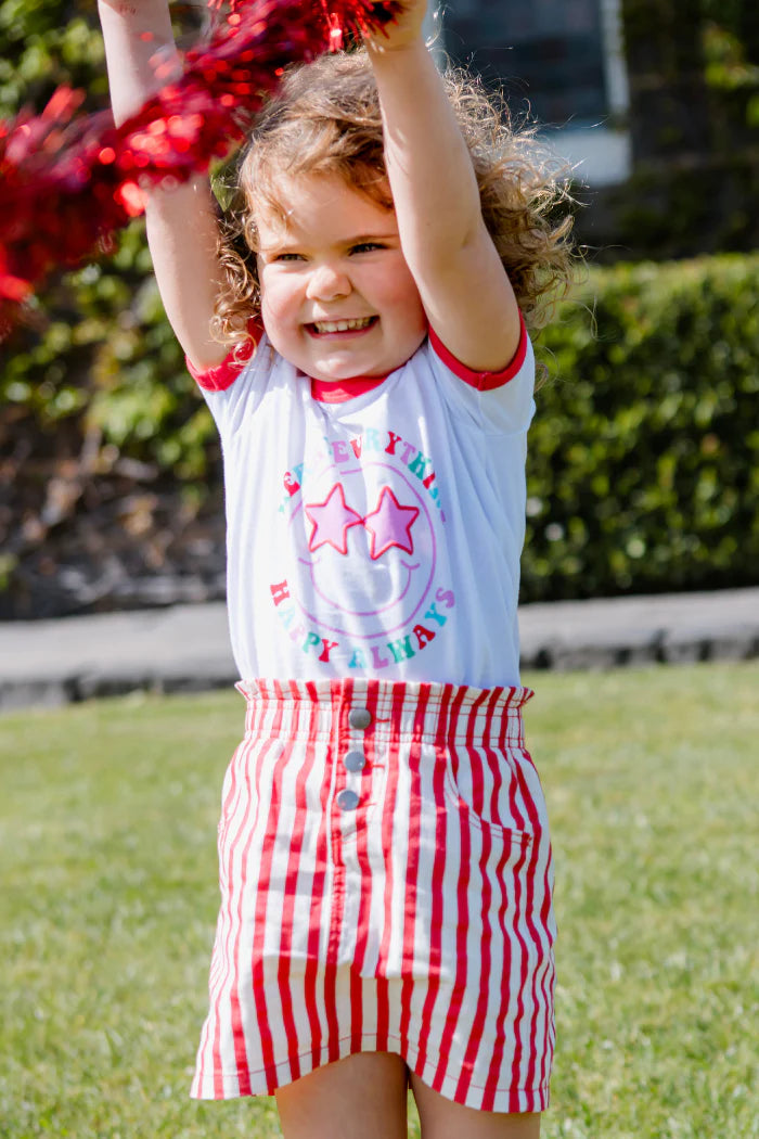 Red Stripe Skirt