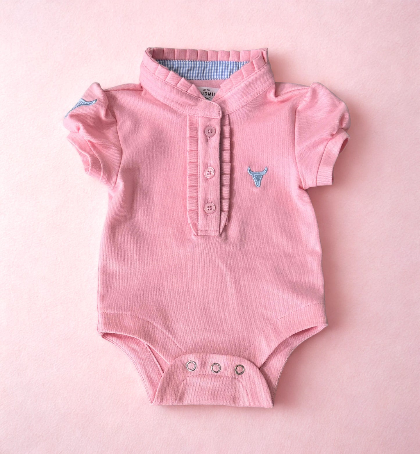 Kiki Baby Pink Polo Romper