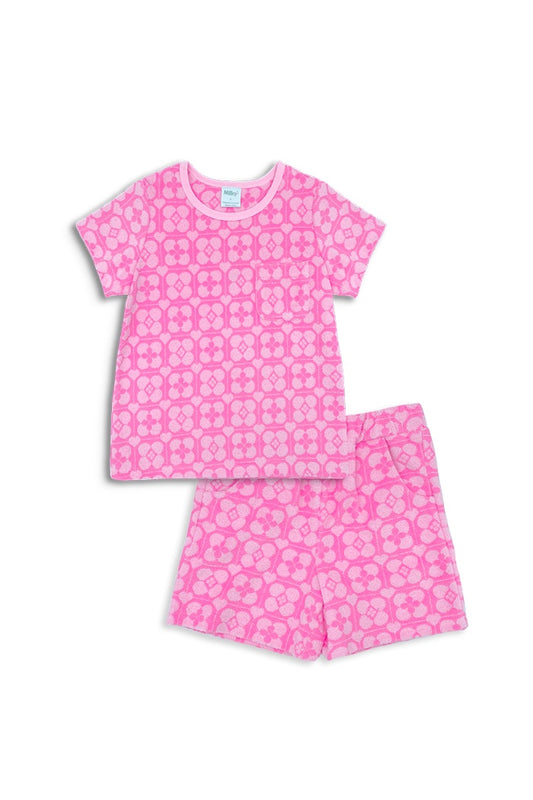 Pink Terry Towelling Set