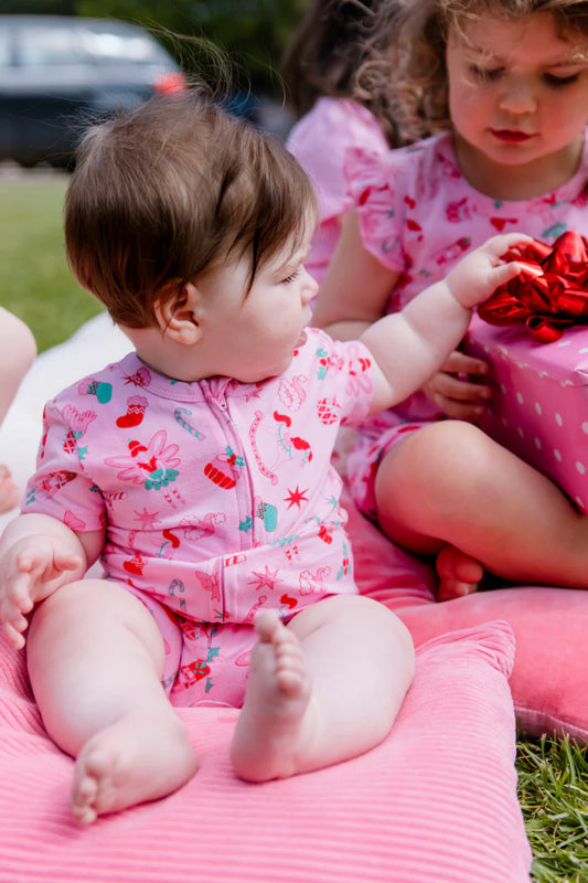 Christmas Zip Romper.