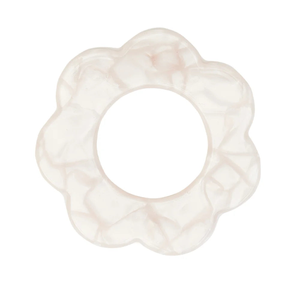 Scallop Edge Napkin Rings Pearl 4pc