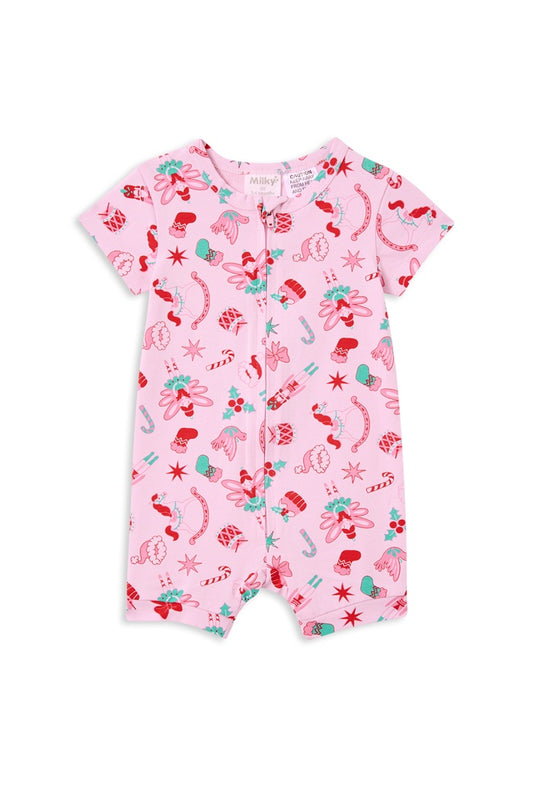 Christmas Zip Romper.