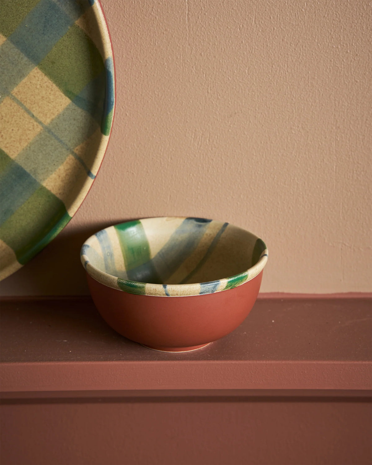 Condiment Bowl Tartan Cinnamon Christmas