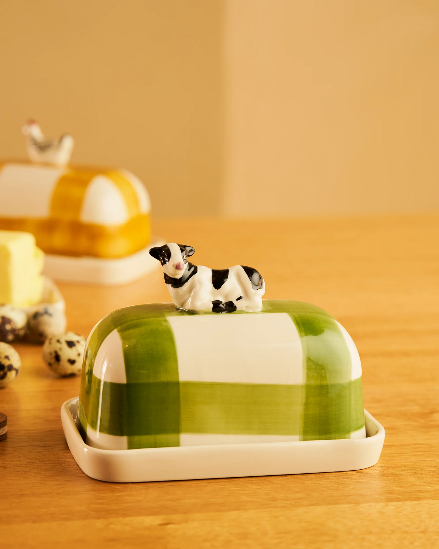Butter Dish Cow Butter Up