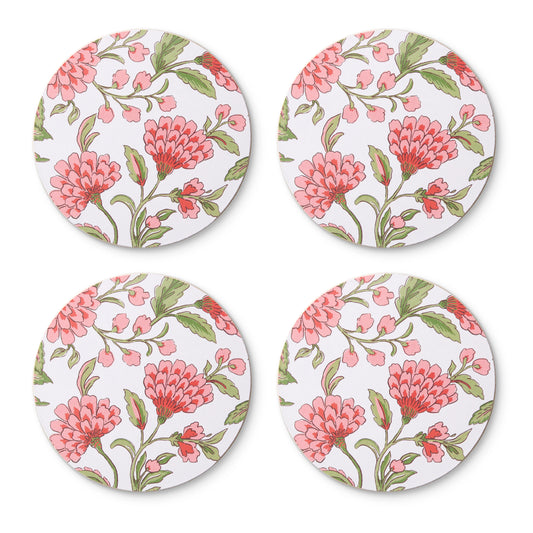 Georgia Pink Hard Coaster Set of 4