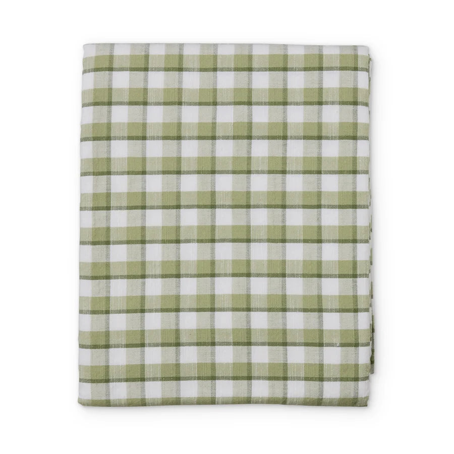 Maldon Green Check Tablecloth 150cm x 250cm