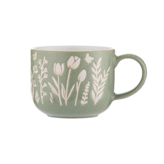 Mason Cash Meadow Green Tulip Mug