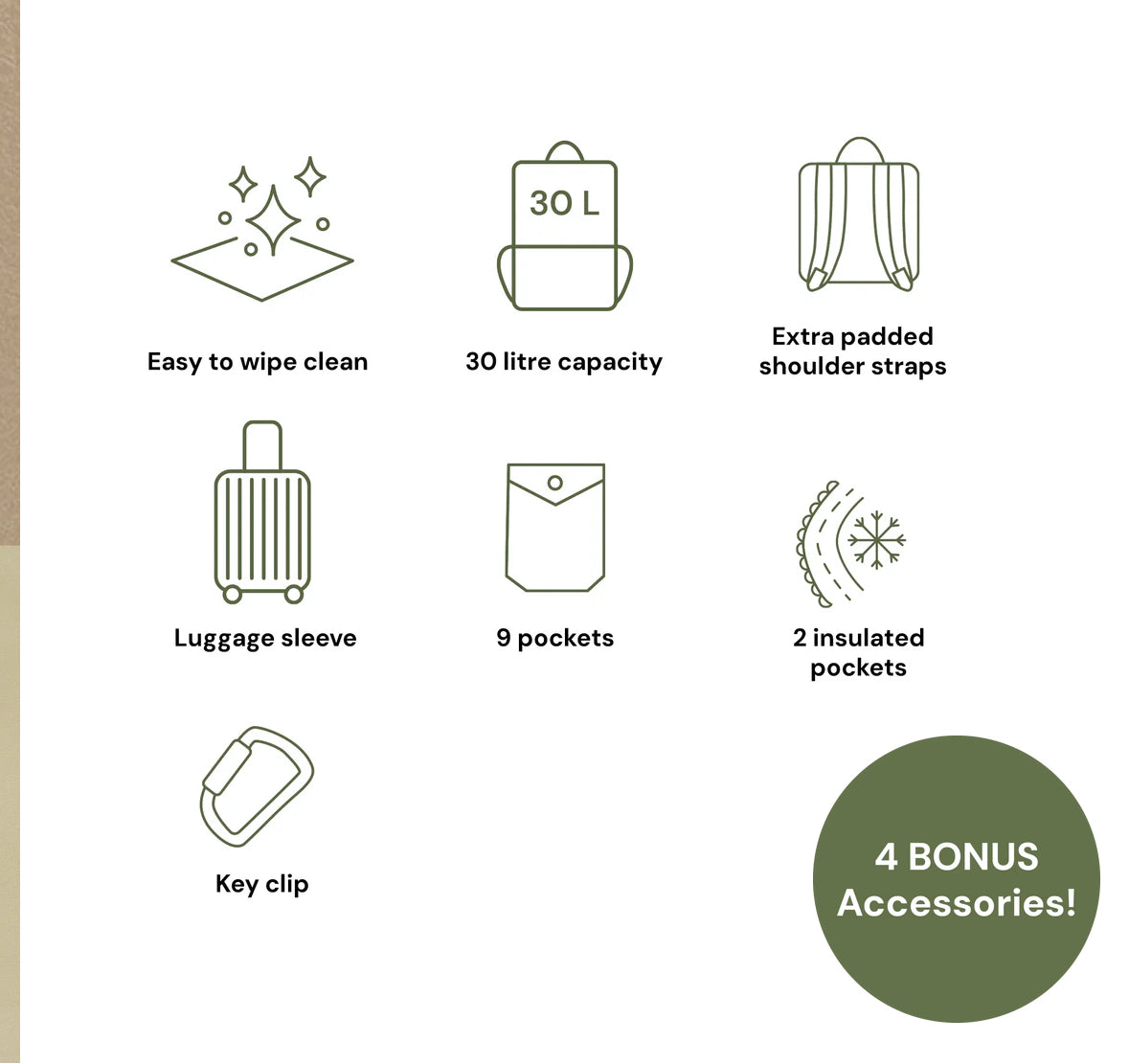 Multitasker Nappy Backpack Oat