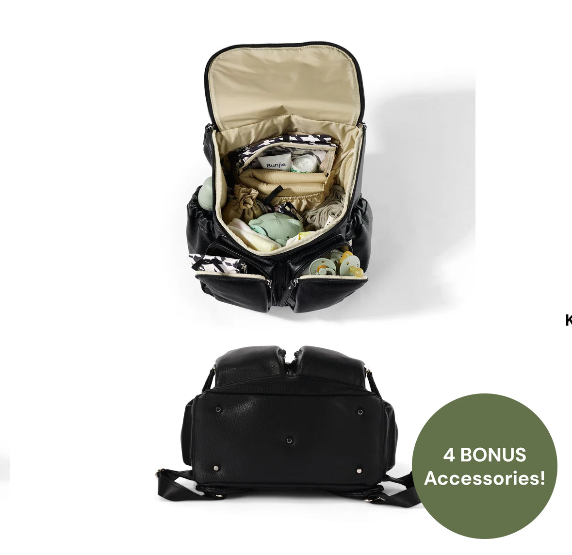 Signature Nappy Backpack Black Dimple