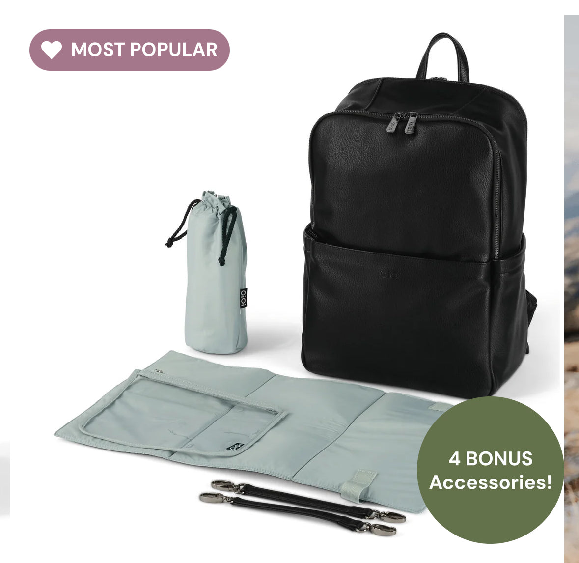 Multitasker Nappy Backpack Black