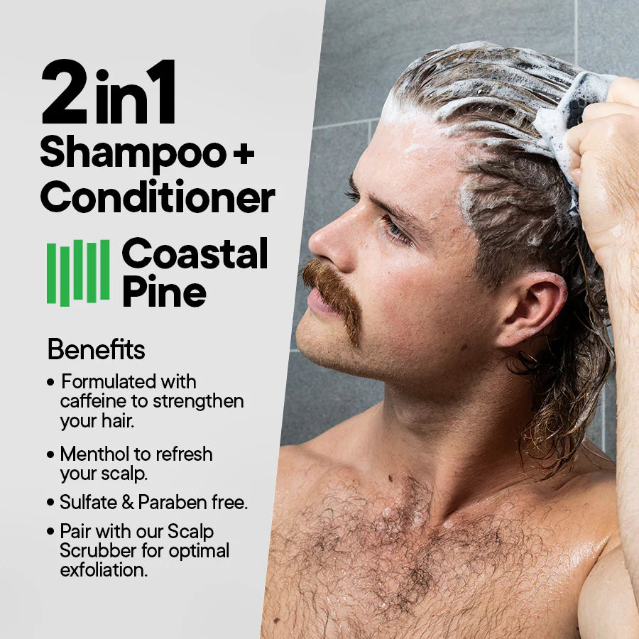 2 in 1 Shampoo & Conditioner - Coastal Pine 300ml