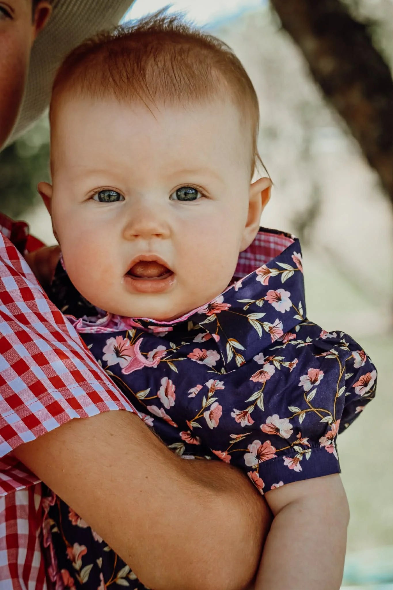 Harlo Navy Floral Short Sleeve Romper