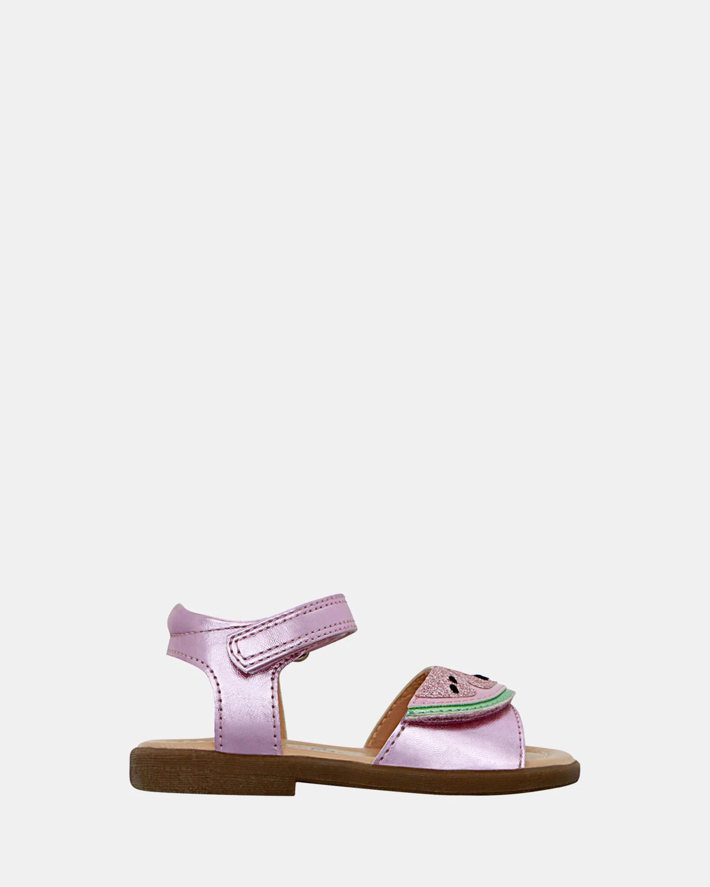 Melon Pink Metallic Sandal