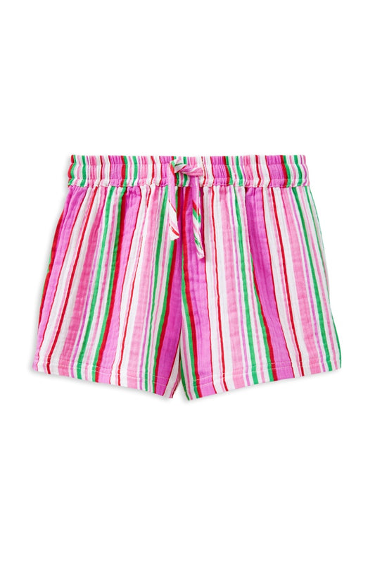 Crinkle Stripe Shorts