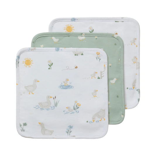 3pk Wash Cloths Goosey Goosey
