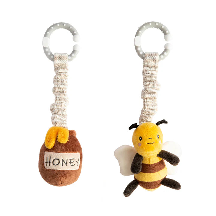 2pk Stroller Toy Bee & Honey Pot