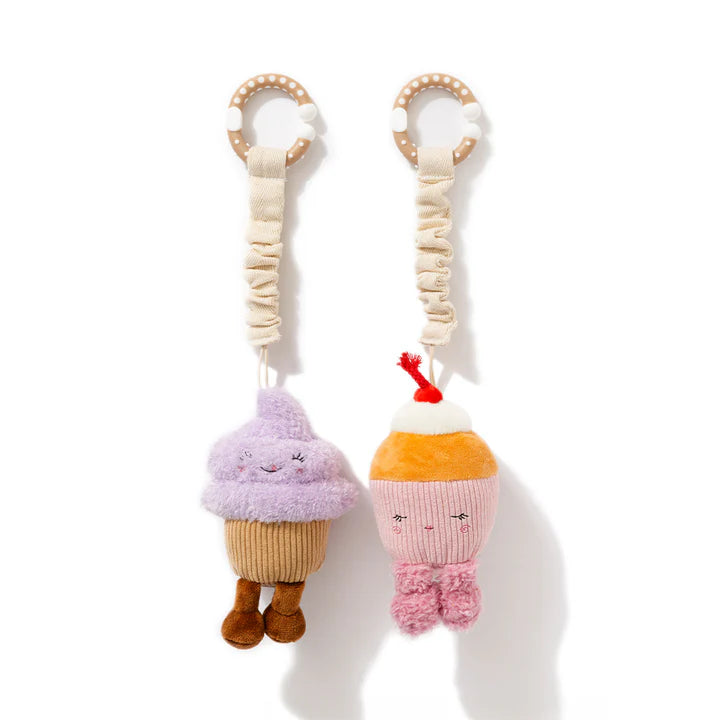 2pk Stroller Toy Icecream & Cupcake