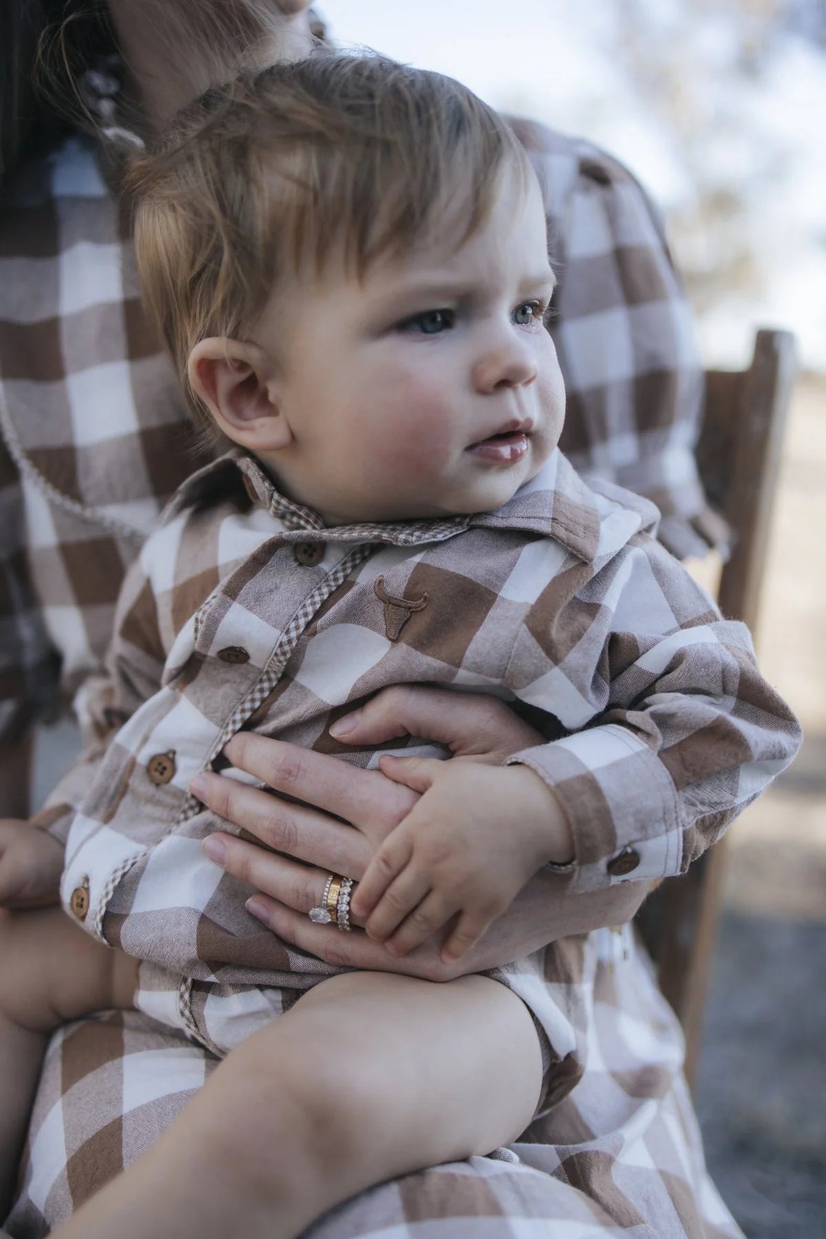 Bobby Brown Gingham Western Romper
