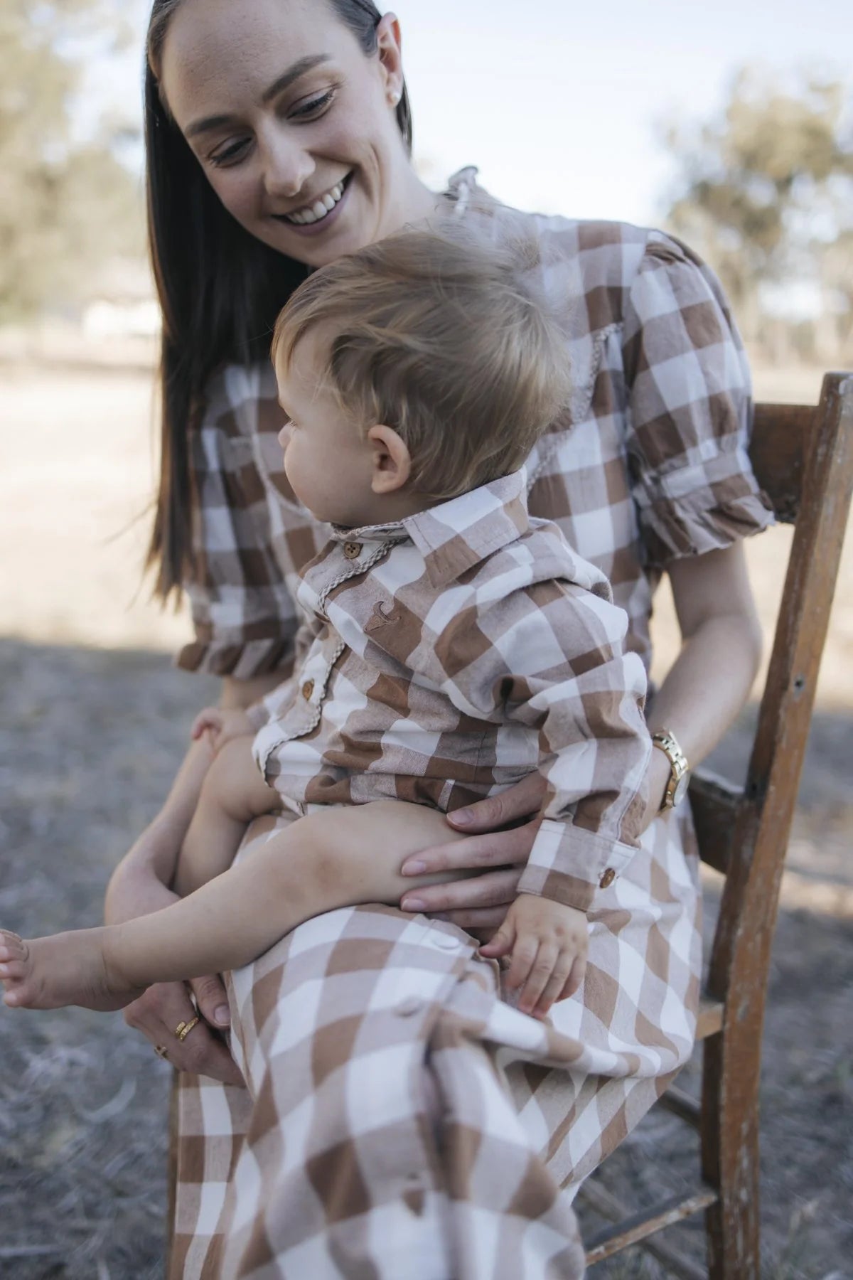 Bobby Brown Gingham Western Romper