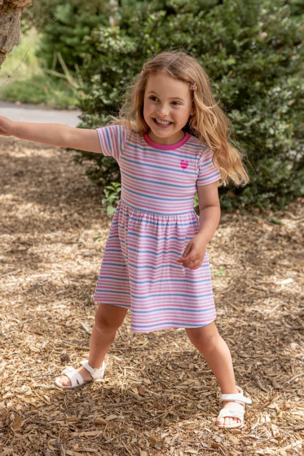 Pretty Stripe Rib Dress
