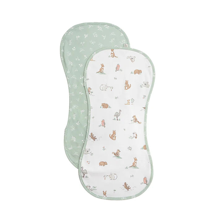 2pk Burp Cloths Australiana