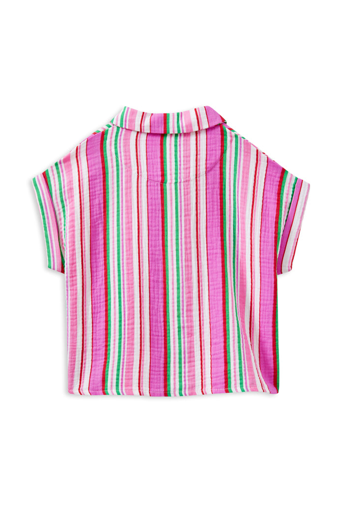 Crinkle Stripe Shirt.