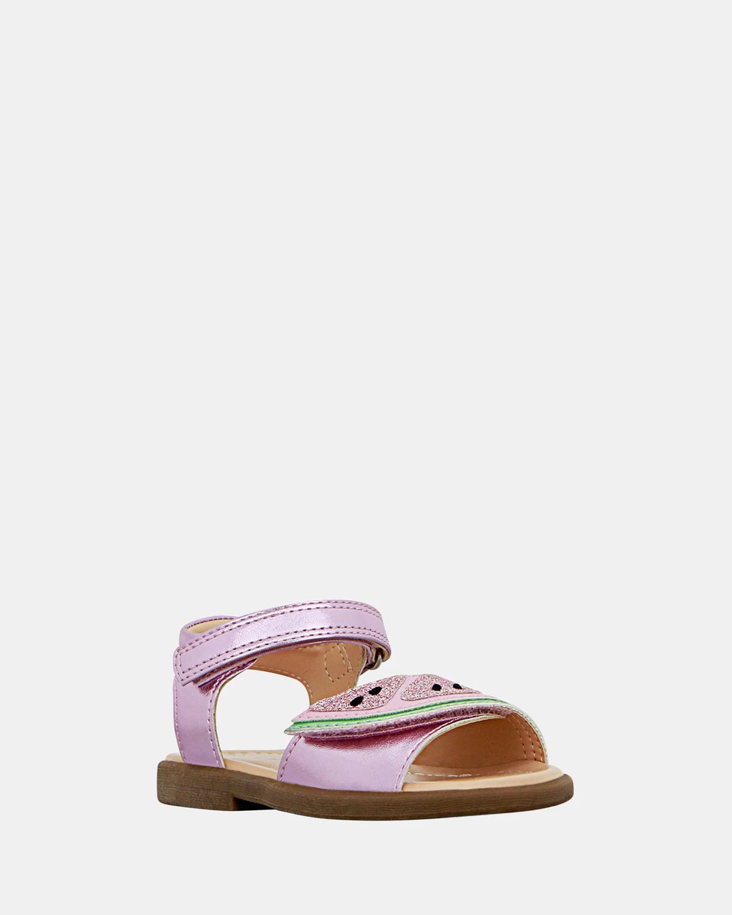 Melon Pink Metallic Sandal