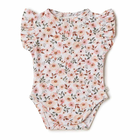 Spring Floral Short Sleeve Bodysuit