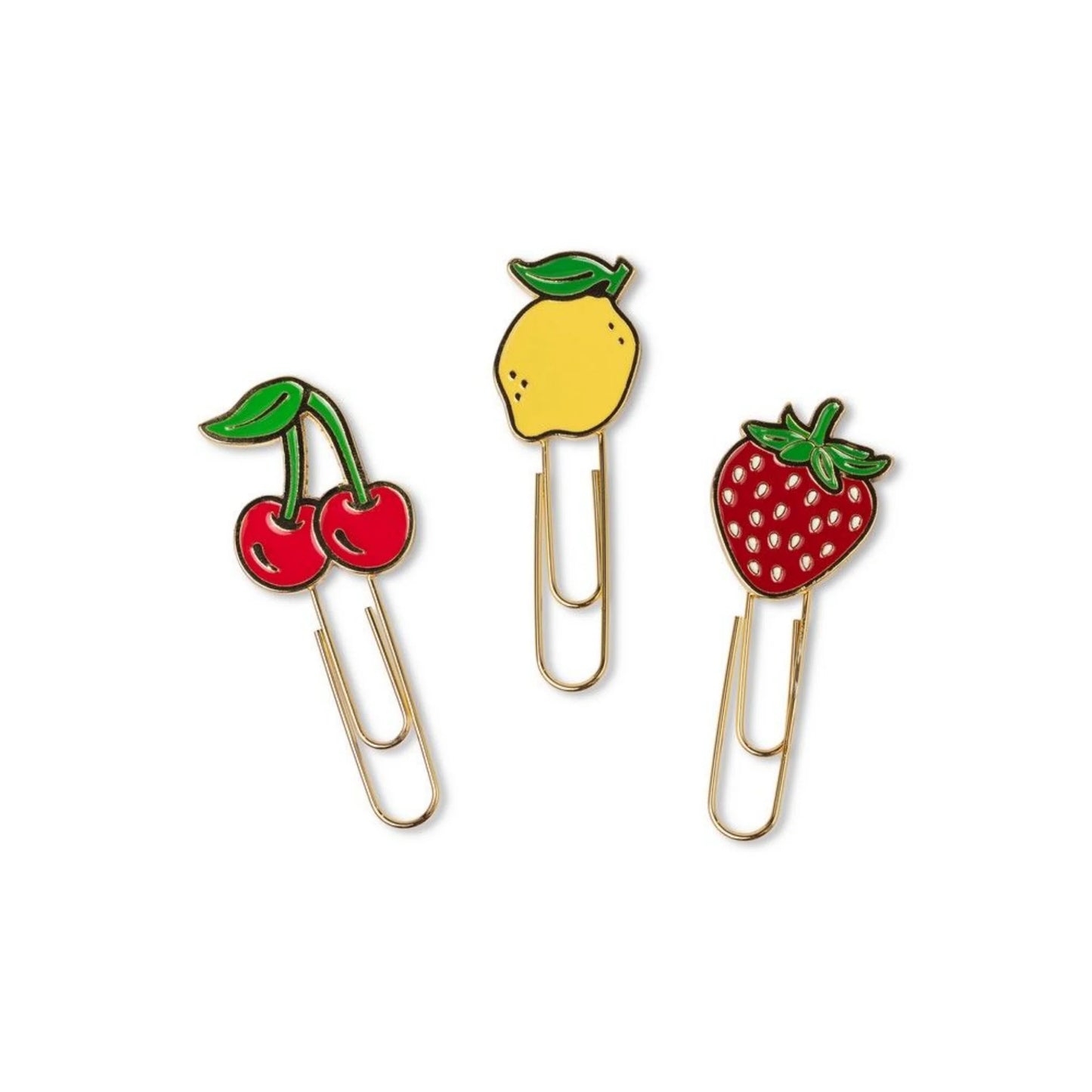 Set of 3 Paperclips Fruit