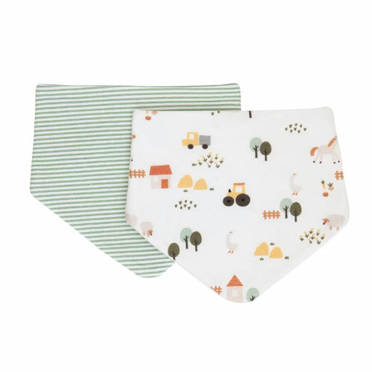 Bandana Bib Country Farm 2pk