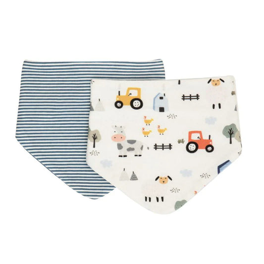 Bandana Bib Barnyard 2pk