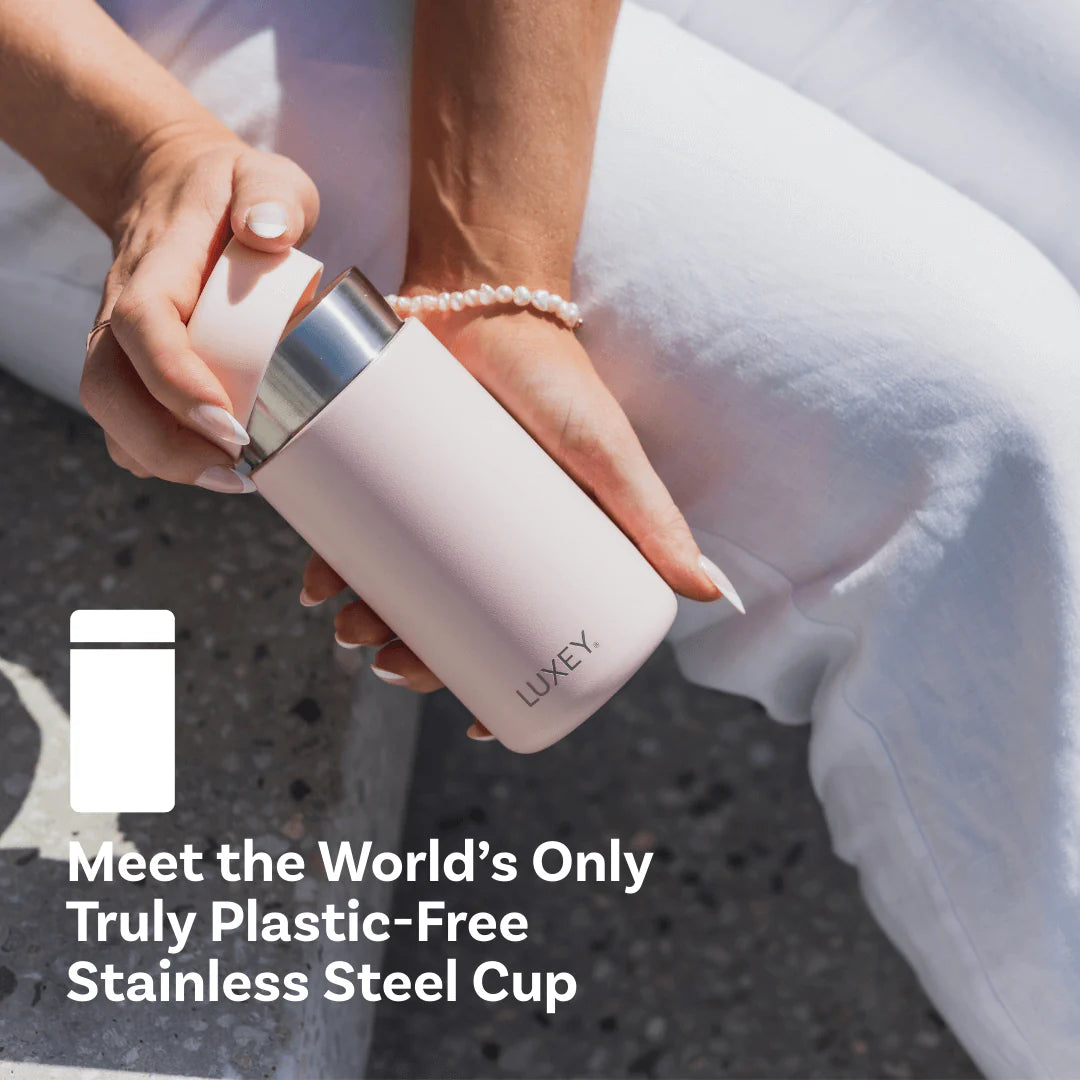 Stainless Steel Reusable Cup 12oz Pink Salt