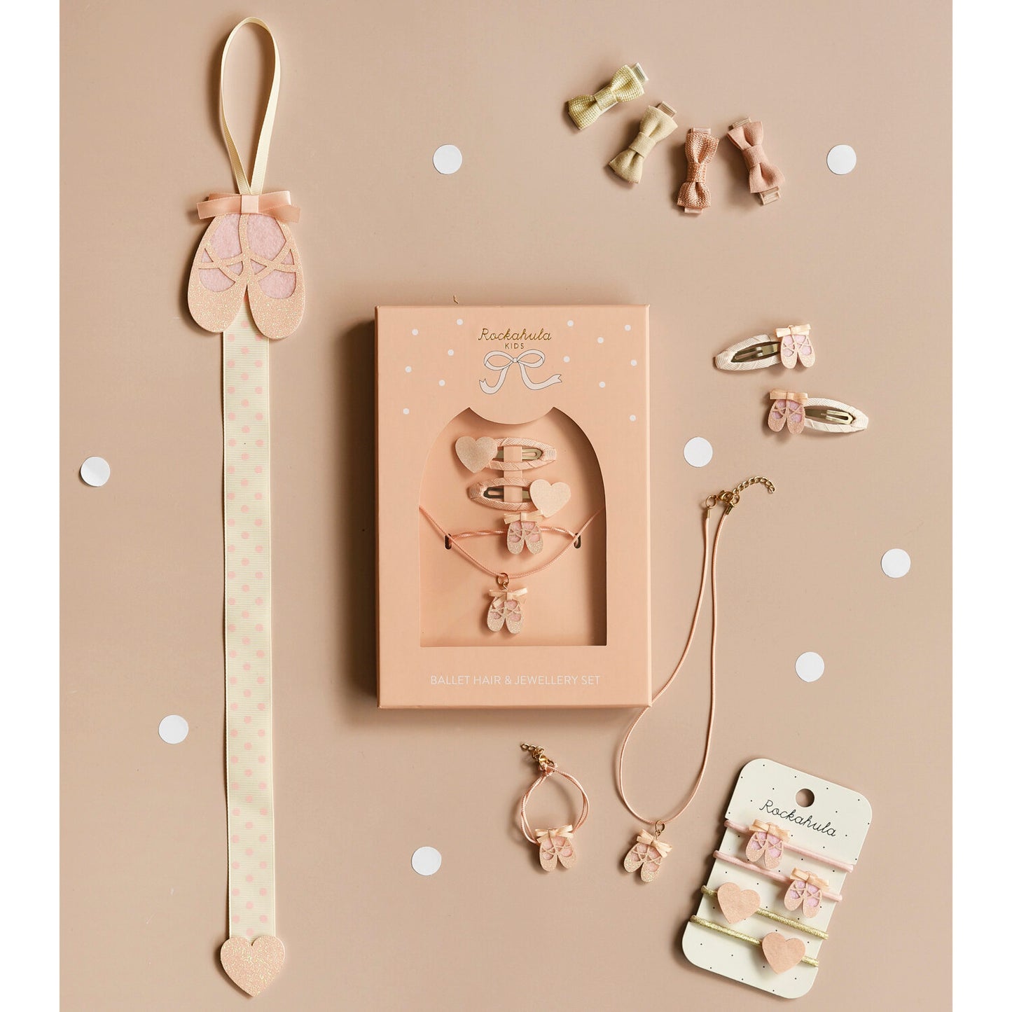 Linen Mini Bow Clips