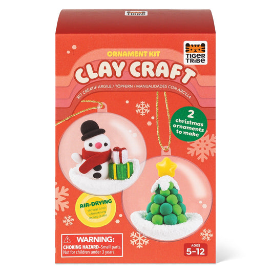 Clay Craft Ornament Kit Snowman & Tree
