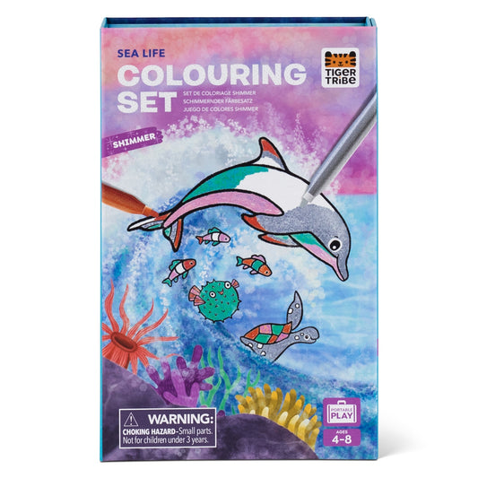 Shimmer Colouring Set Sea Life