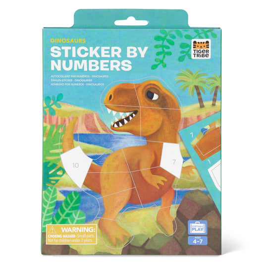 Sticker by Number Dinosaurs