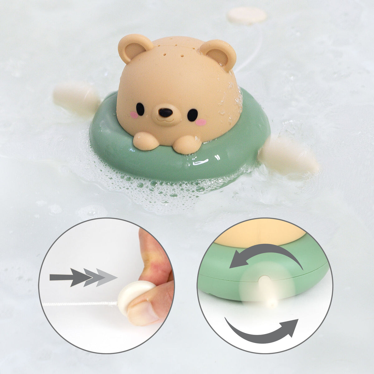 Bath Paddle Boat Bear