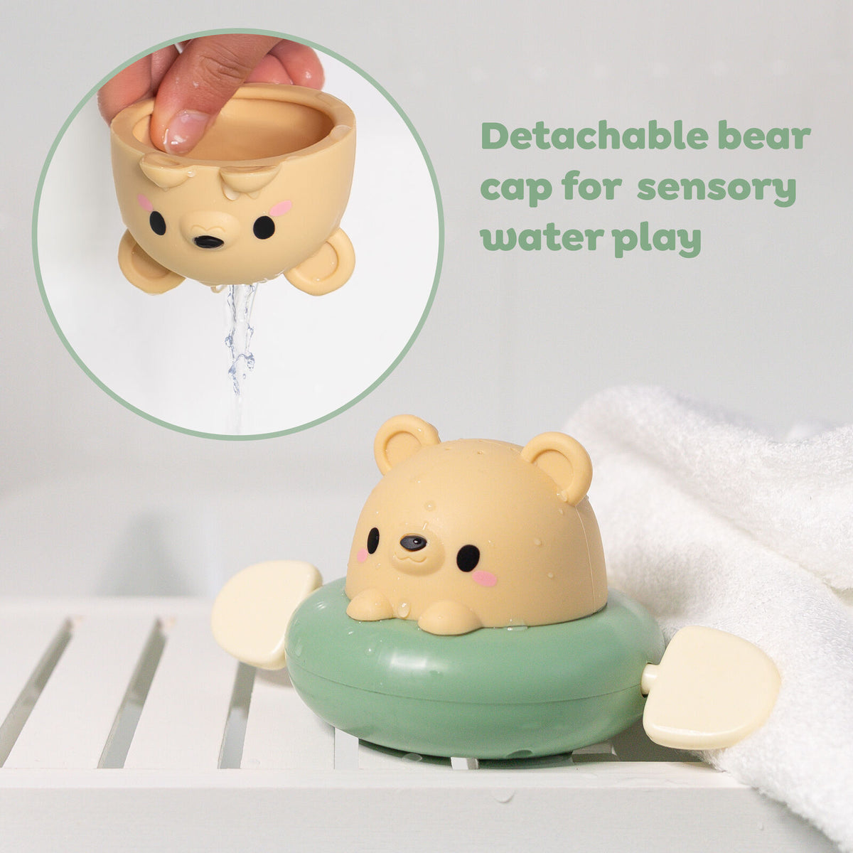 Bath Paddle Boat Bear