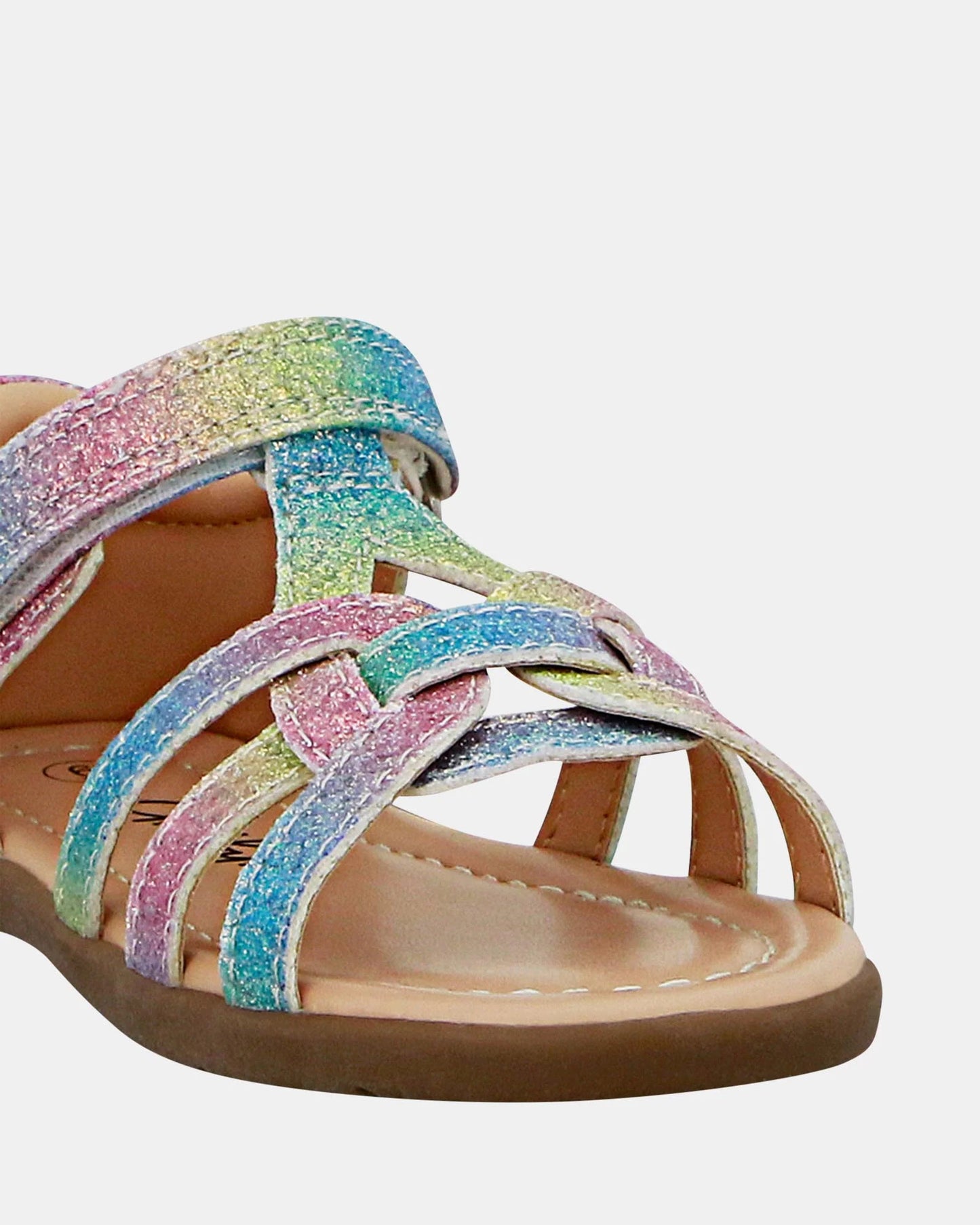 Lora Rainbow Glitter Sandal