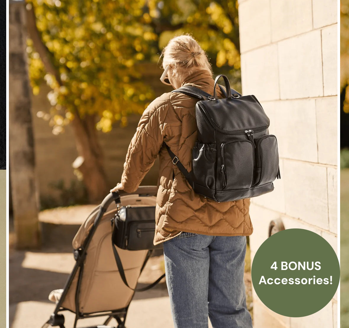 Signature Nappy Backpack Black Dimple