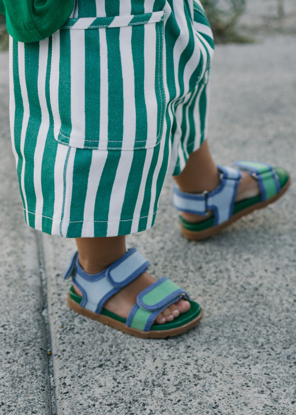 Remy Short Green Stripe