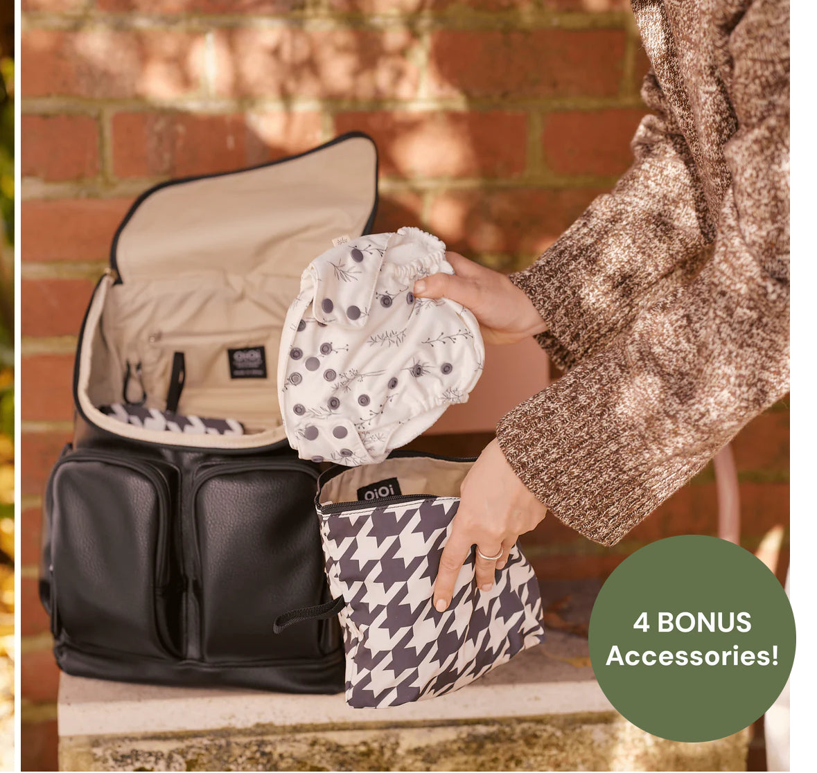 Signature Nappy Backpack Black Dimple