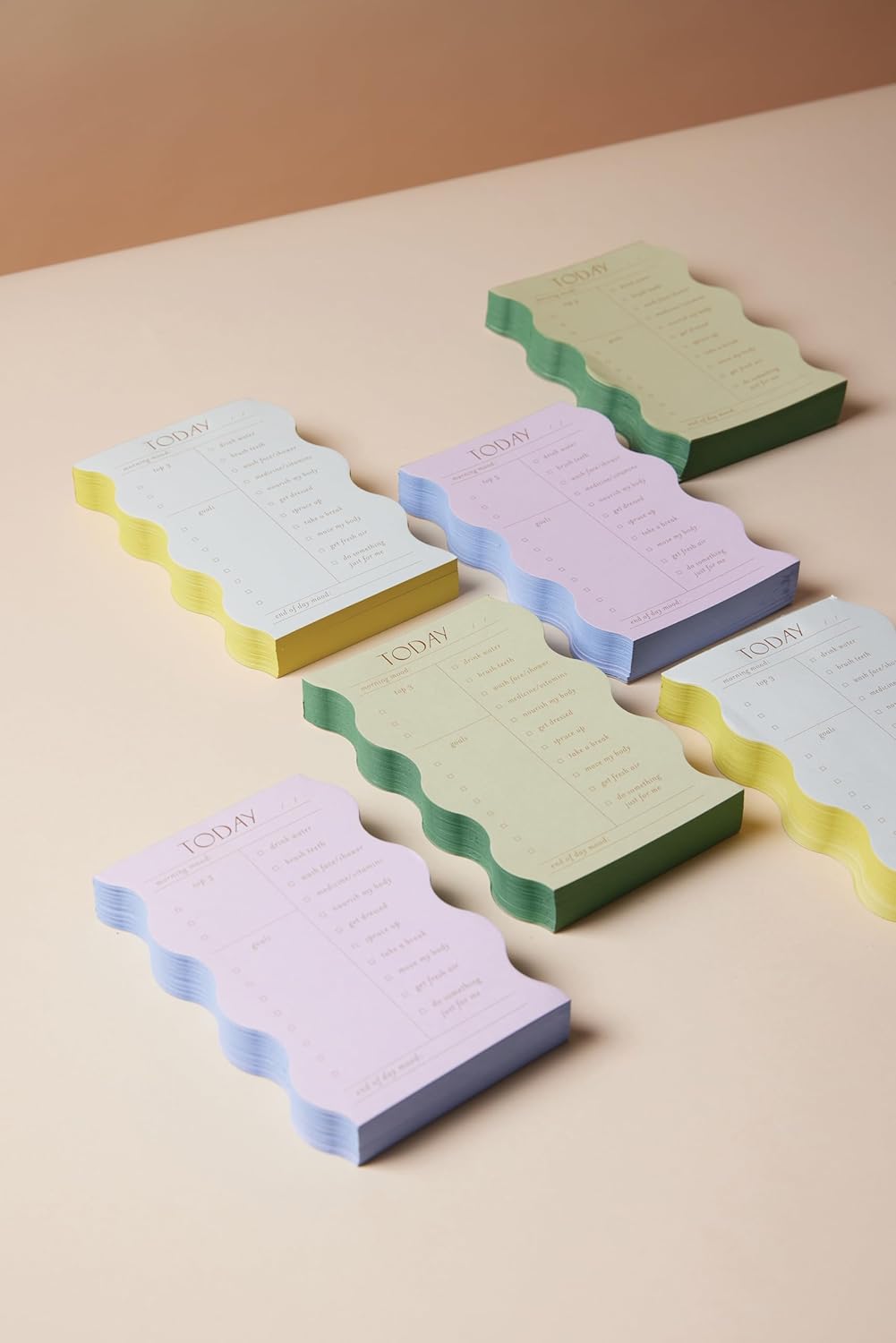 Wavy Daily Notepad Lilac