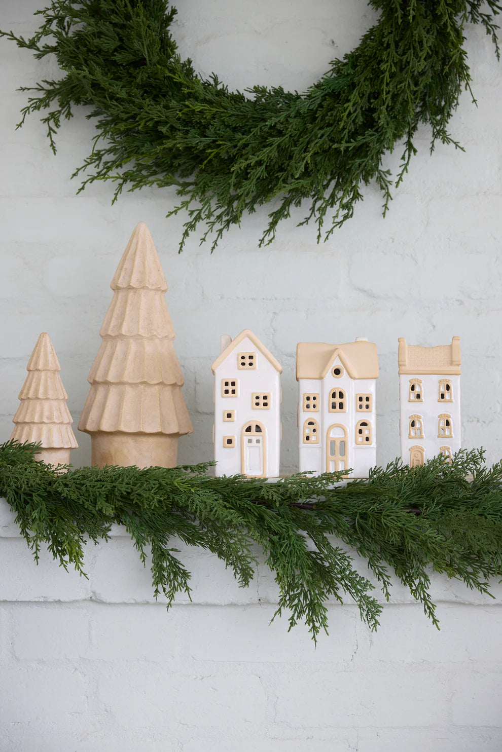 Natural T-Light Tudor House