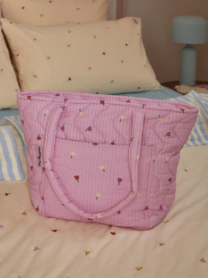 Forget Me Not Quilted Bag in Peony