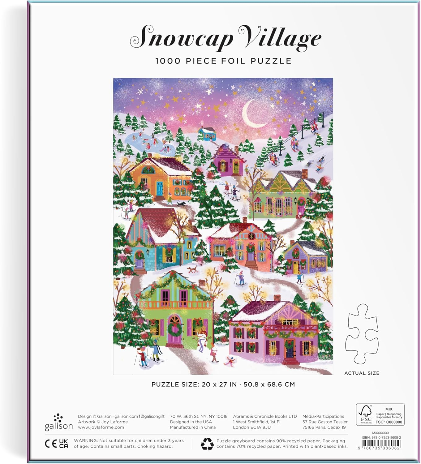 Snowcap Village Puzzle 1000pc